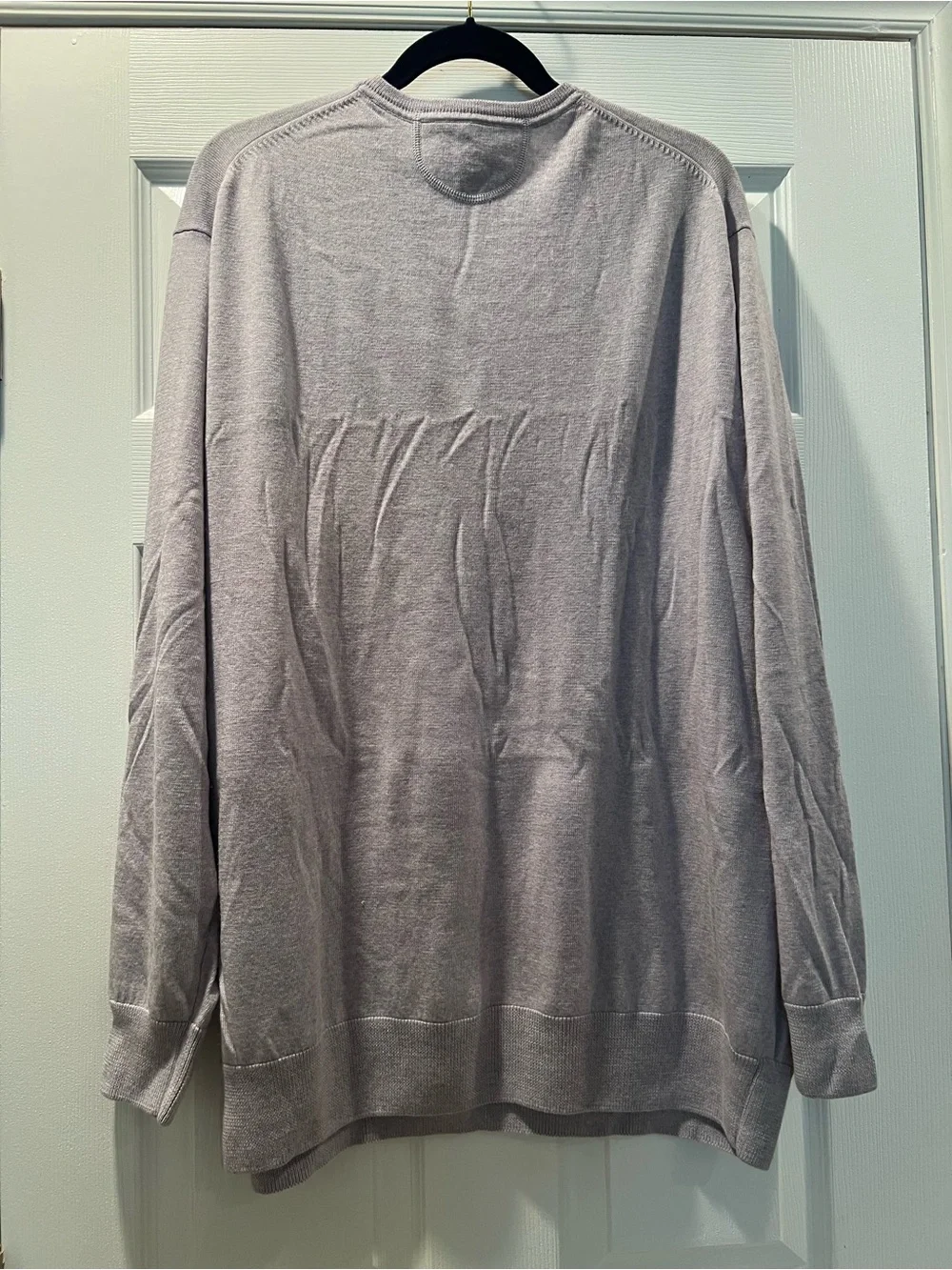 Woolx Men's V-Neck Sweater - Gray